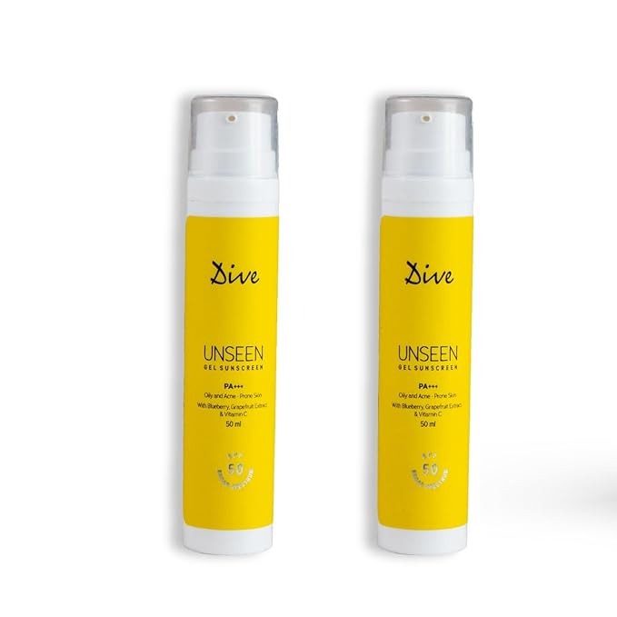 Dive Unseen Gel Sunscreen Spf 50 PA+++ - 50 ml (Pack of 2)