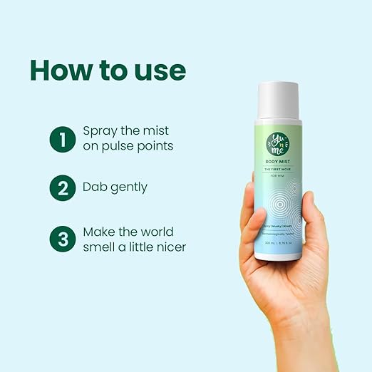 Yu n Me The First Move Body Mist for Men Long Lasting - 200 ml