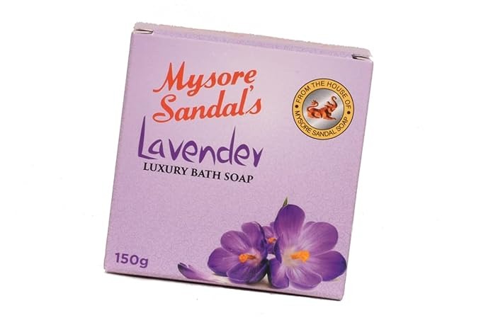 Mysore Sandal Lavender Luxury Bath Soap - 150 gms (Pack of 2)