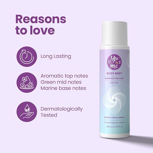 Yu n Me Romance Revived Body Mist for Women - 200 ml