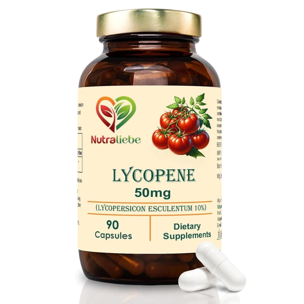 Nutraliebe Lycopene Extract 50mg - High Potency Antioxidant Support, 90 Capsules
