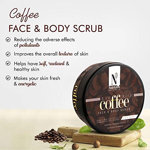 NutriGlow NATURAL'S Raw Irish Coffee Face & Body Scrub