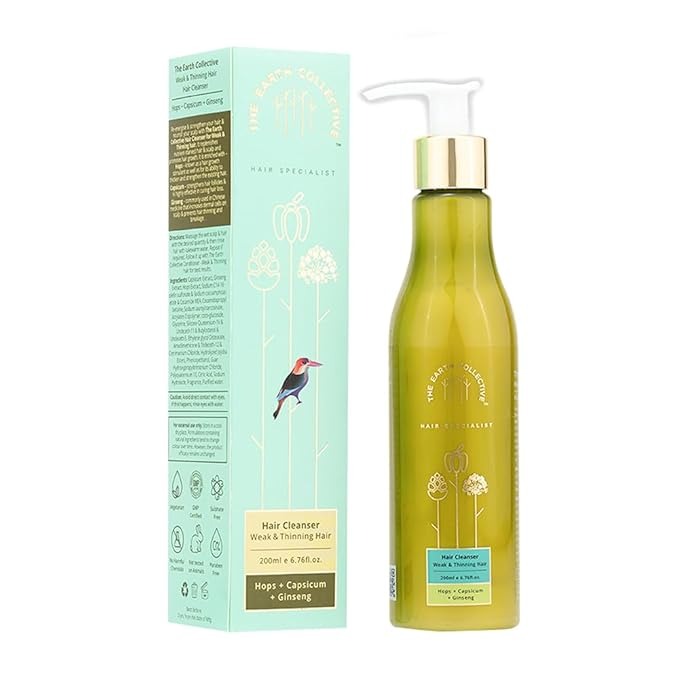 The Earth Collective Hair Cleanser For Weak And Thinning Hair - 200 ml
