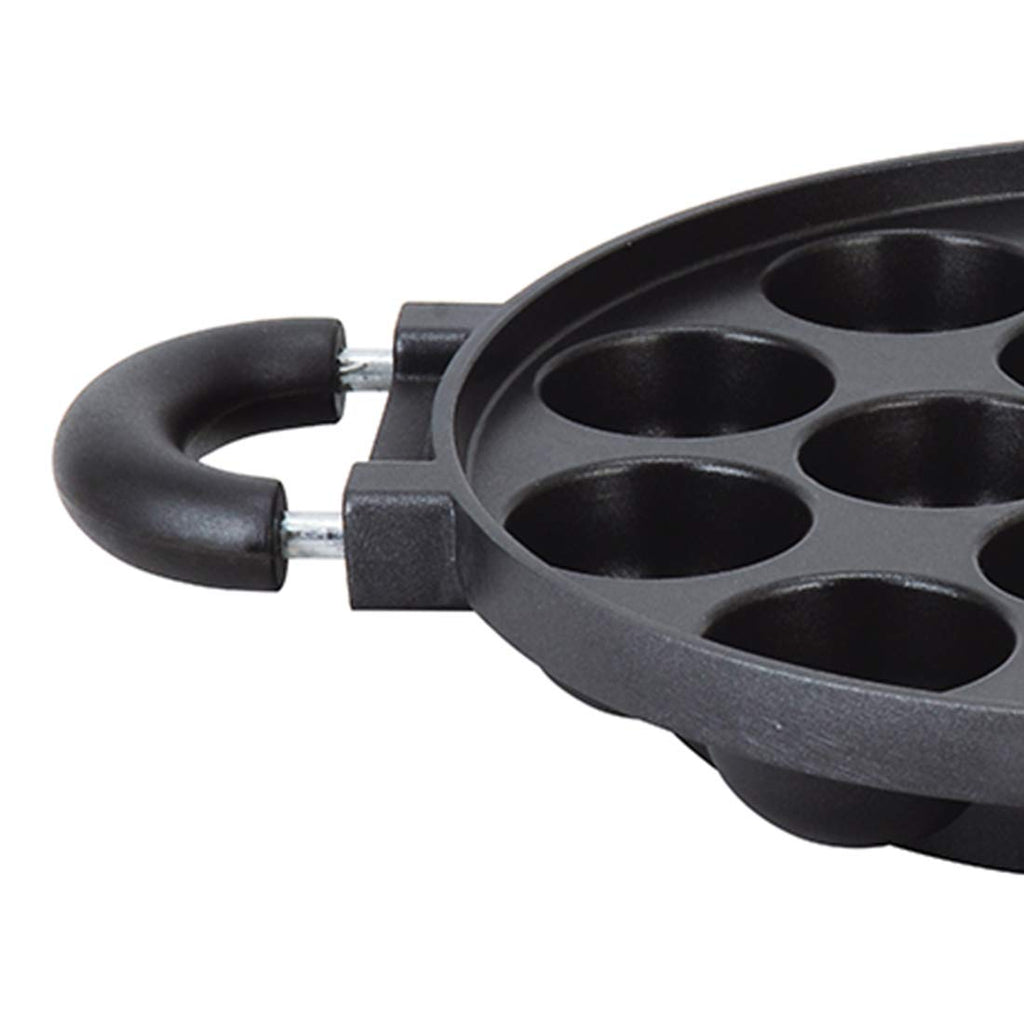 Wonderchef Non Stick Paniyarakkal Ceramic Pan, Paniyaram Pan 23 Cm | 15 Cativies