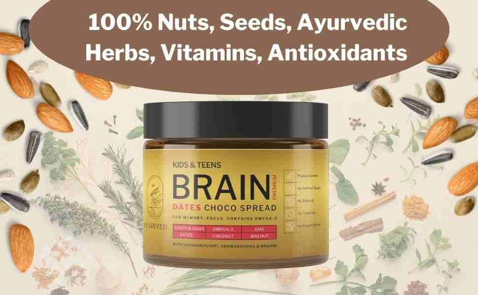 Iyurved Kids & Teens Brain Premium Dates Choco Spread - 500 gms