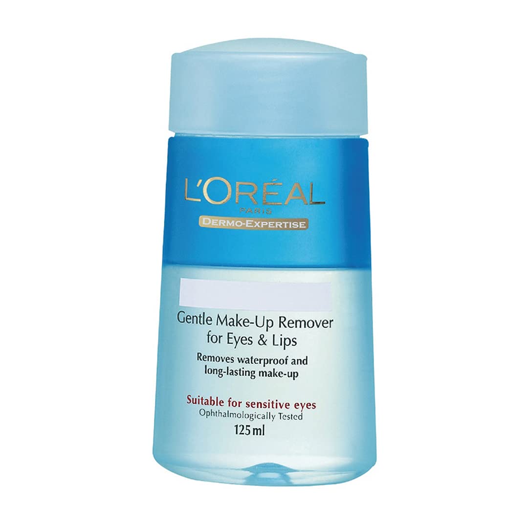 L'OrÃ©al Paris Make-Up Remover, For Lips, Eyes and Face, Removes Waterproof makeup, Dermo Expertise, 125ml