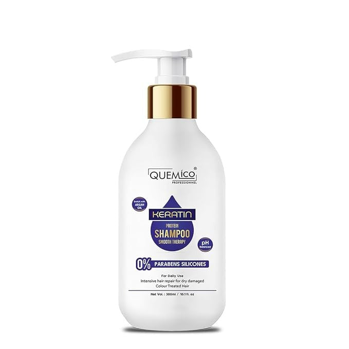 Quemico Professionnel Keratin Smooth Shampoo For Damaged Hair - 300 ml