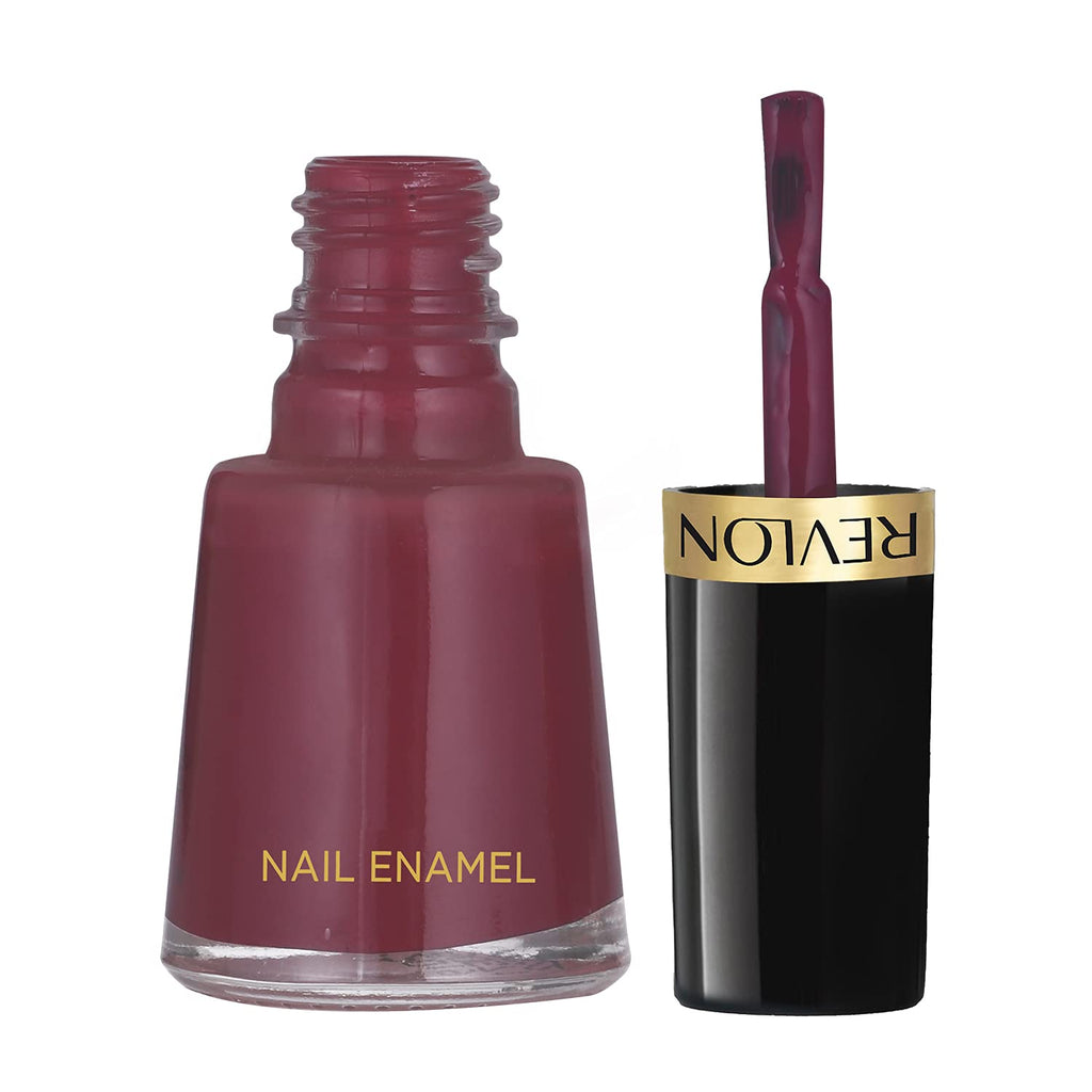 REVLON Matte Finish Nail Enamel, Plum Deluxe, 8ml