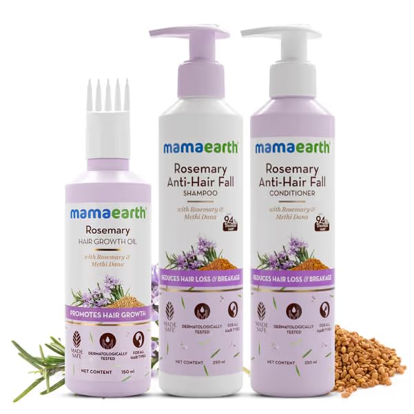 Mamaearth Rosemary Hair Fall Control Kit - 650 ml