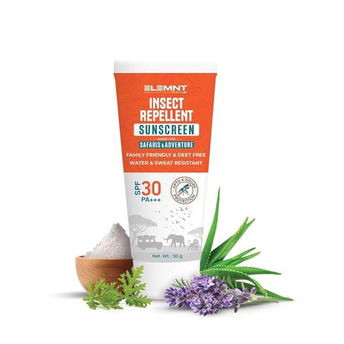 Elemnt Insect Repellent Sunscreen SPF 30 for Safaris & Adventure - 50 gms