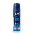 NIVEA Men Fresh Active Deodorant Spray, 48H Odour Protection Daily Freshness, Marine Fresh Fragrance with Lemon & Sandalwood Notes, Long Lasting Freshness, Body Spray & Underarm Deodorant, 150 ml