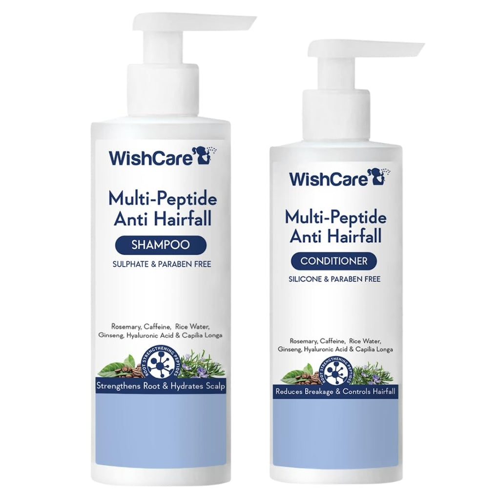 WishCare Multi Peptide Anti Hairfall Shampoo & Conditioner - Combo Pack (250ml+200ml)