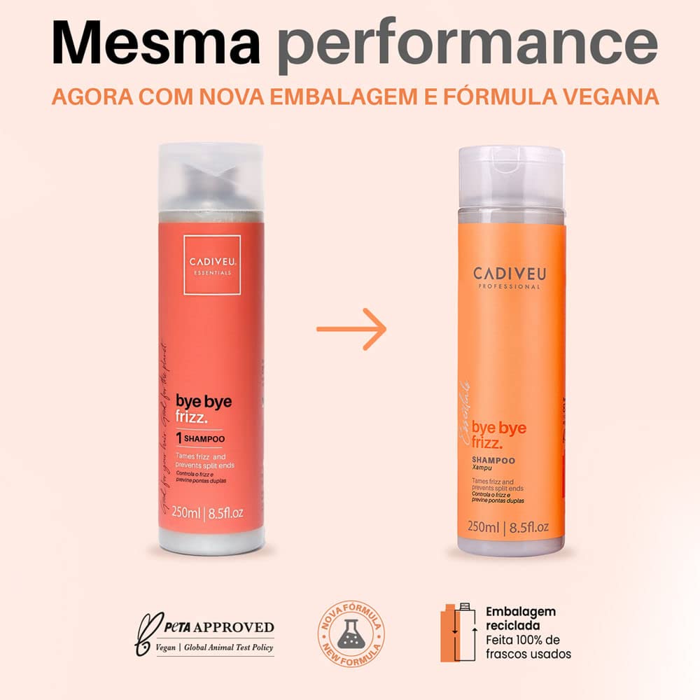 CADIVEU Bye Bye Frizz Shampoo (250ml)