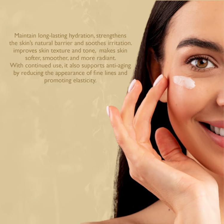 Moisturizing Cream with Hyaluronic Acid 1% | Daily Care & Lasting Hydration | For All Skin Types | 100g | Lightweight, Non-Greasy Formula for Soft, Supple & Healthy-Looking Skin