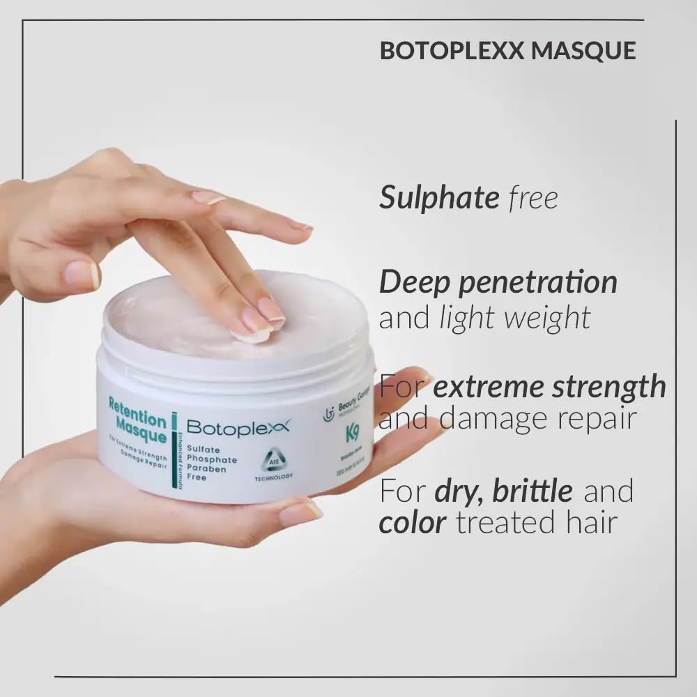 Beauty Garage K9 Botoplexx Hair Mask For Damaged Hair | Deep Repair for Strength, Moisture Retention & Smoothness | Eucalyptus Hair Mask For Dry Hair | 300 ml