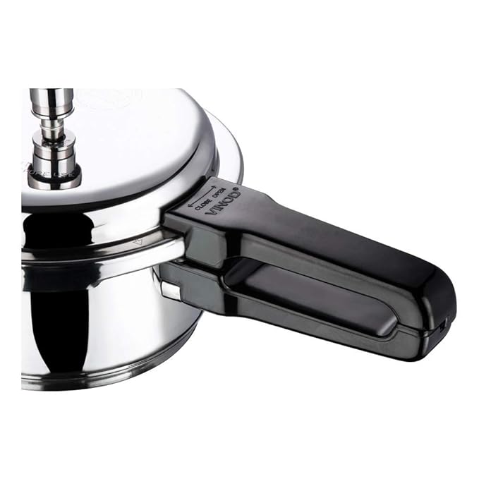 Vinod 18/8 Stainless Steel Pressure Cooker Outer Lid 3 Litre | Unique Sandwich Bottom Cooker