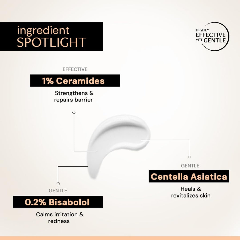 Deconstruct Skin Soothe Moisturizer | 1% Ceramides + 0.2% Bisabolol | Ceramide Barrier Repair | Soothing | For Very Dry to Combination Skin | Deep Moisturization & Hydration | 50 gm
