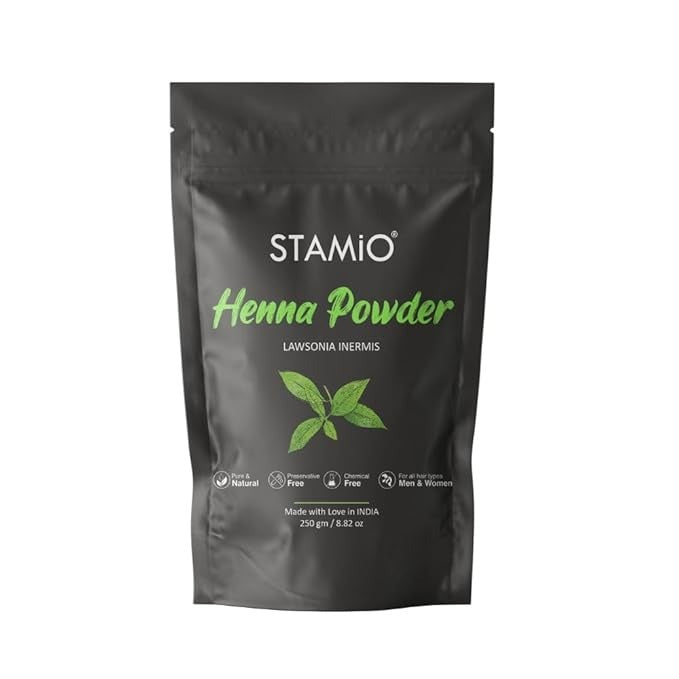 Stamio Henna Powder for Hair Colour - 250 gms