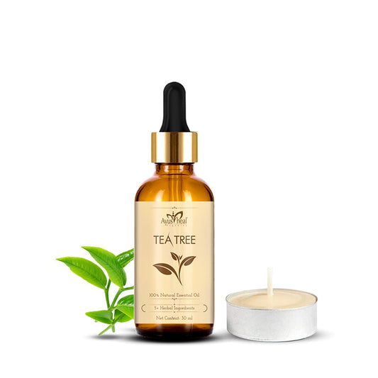 Tea Tree Essential Oil for Healthy Skin, Face, and Hair 100% Organic Remedy for Dandruff, Acne, Stress, Pure & Natural 30 ML (Tea Tree)