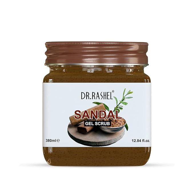 Dr.Rashel Sandal Gel Face & Body Scrub For Men and Women - 380 ml