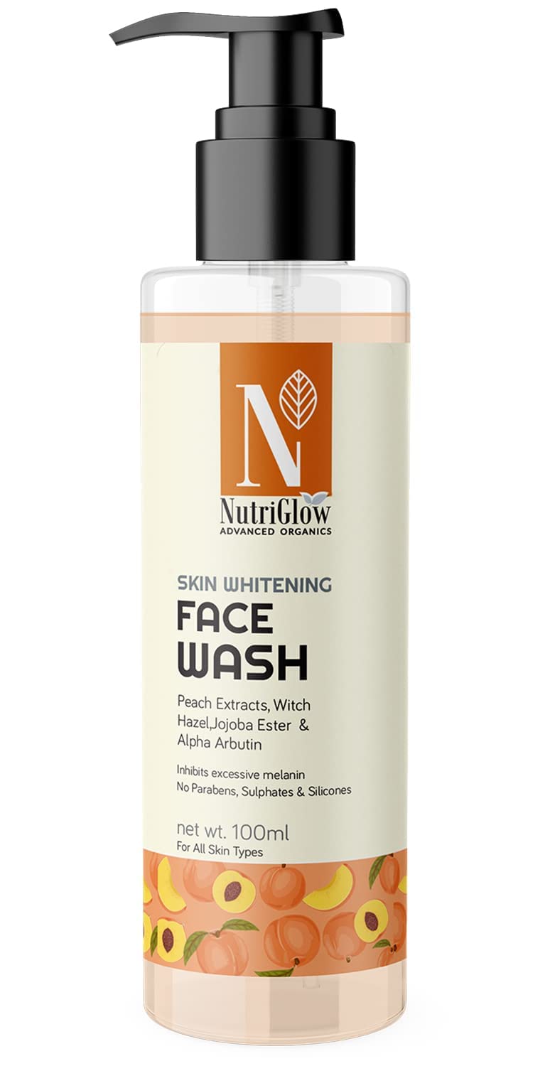 NutriGlow Advanced Organics Skin Whitening Face Wash - 100 ml