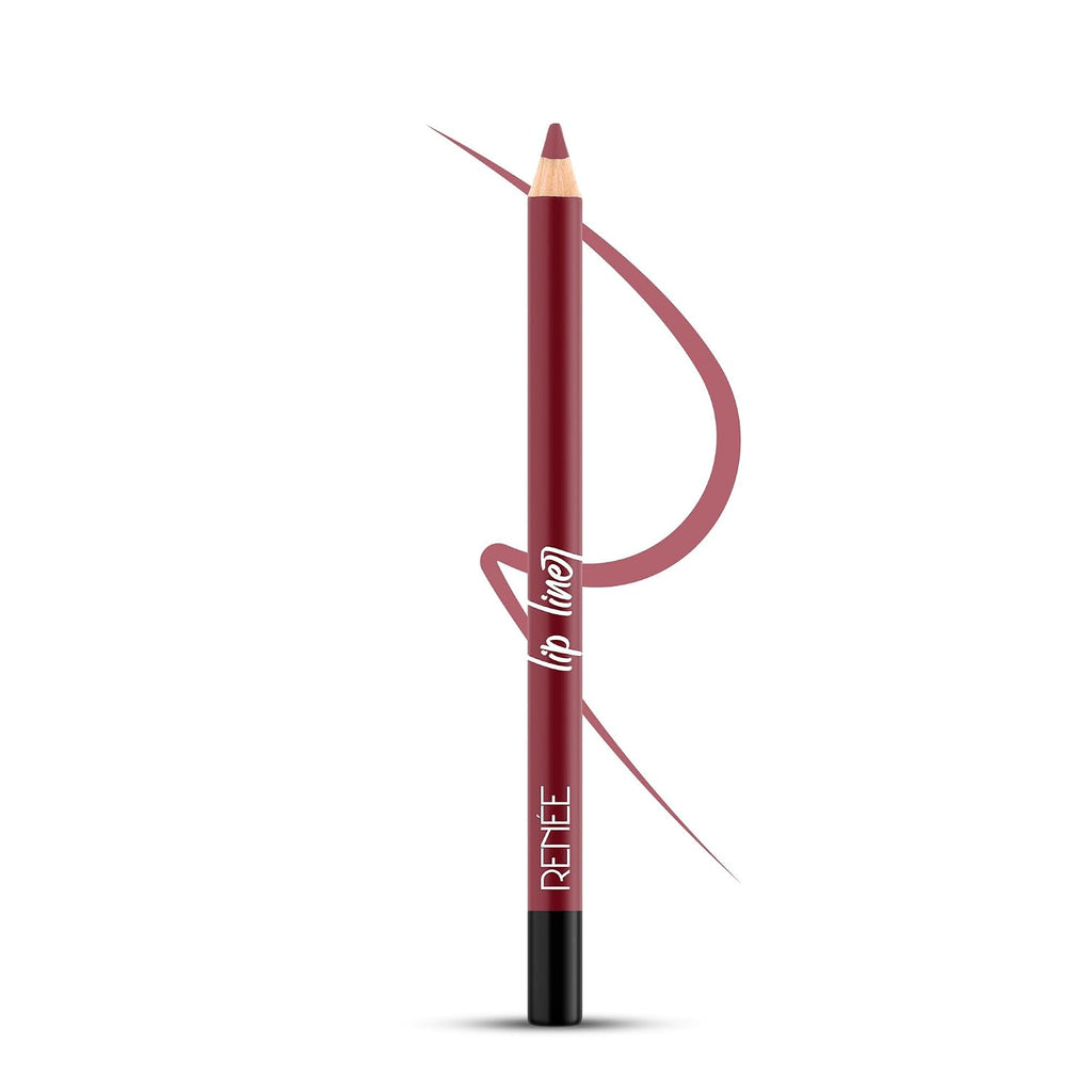 RENEE Define Pencil Lip Liner - Red Secret, Long Lasting & Smudge Proof, Full Coverage, Intensely Pigmented, Easy Glide Formula, Vitamin E & Castor Oil Infused, 1.2Gm