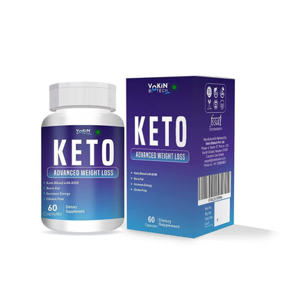 Vokin Biotech Keto Advaced Weight Loss Formula with Green Tea Extract Garcinia Combogia Capsules For Men and Women