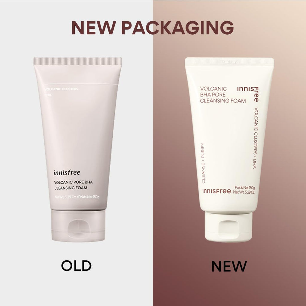 Innisfree Volcanic BHA Foaming cleanser | Korean Face Wash for Oily/Combination Skin | Pore Cleanser | Acne Prone Skin | Deep Cleansing | For Men and Woman