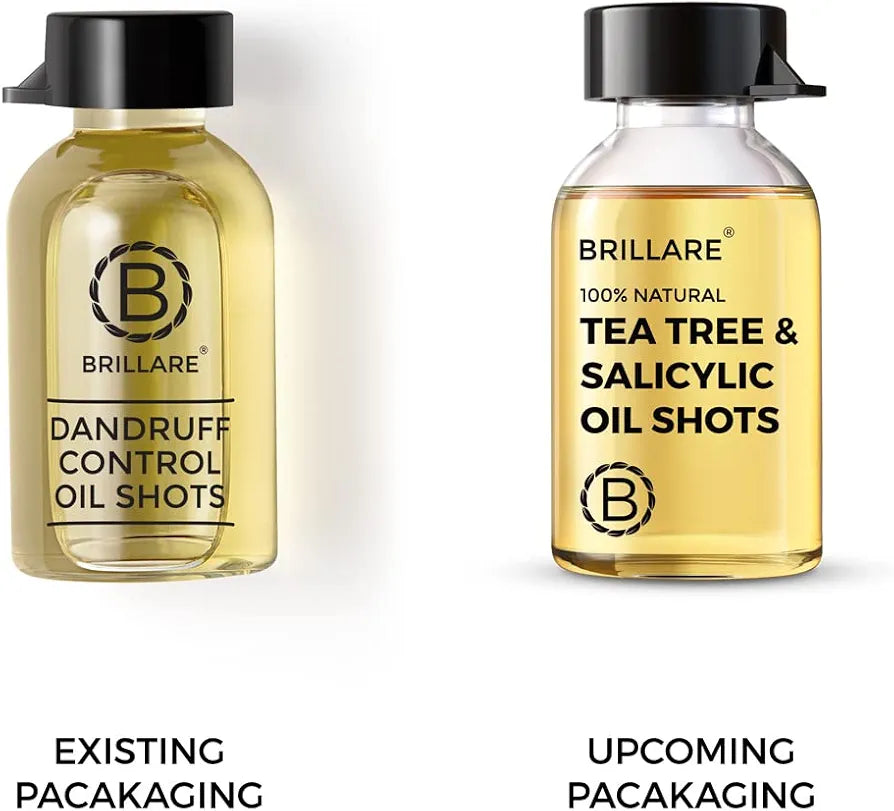 Brillare Tea Tree Hair Oil Shots for Dandruff & Itchy Scalp - 40 ml