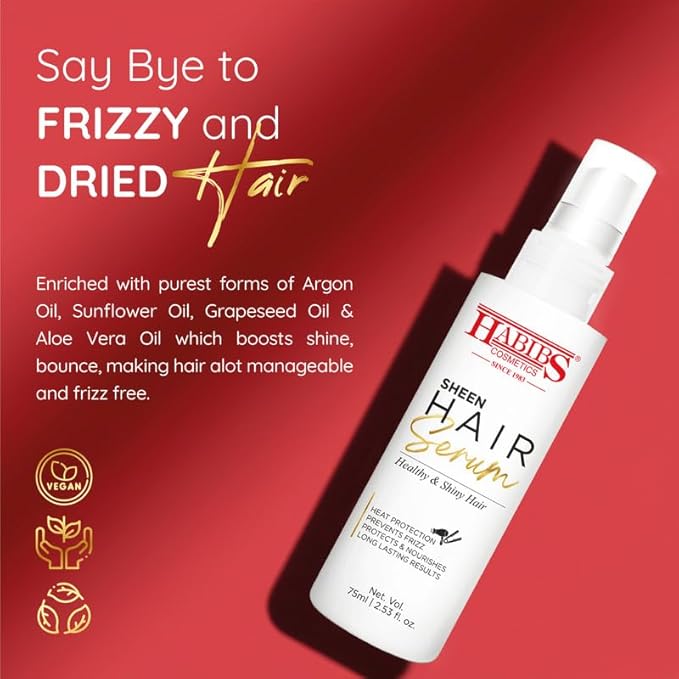 Habibs Cosmetics Sheen Hair Serum - 75 ml