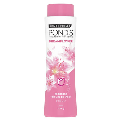 POND'S Dreamflower Fragrant Talcum Powder, Pink Lily