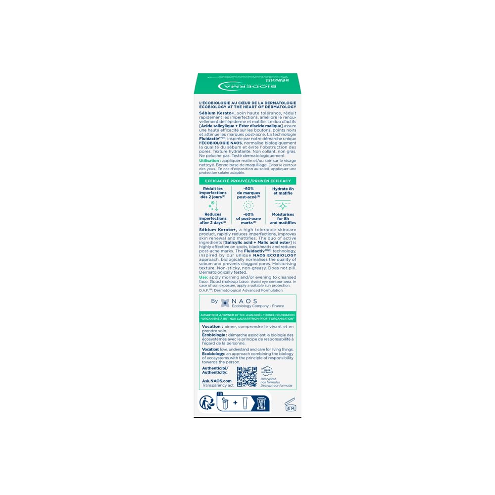 Bioderma Sebium Kerato+ Anti-Blemish, Anti-Marks Gel Cream (30 ml)