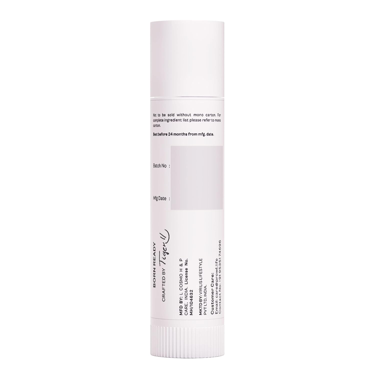 PROWL by Tiger Shroff Lipbalm For Men Brightening Dark Lips with Kojic Acid & Niacinamide | SPF 30 PA+++ Daily Lip Balm For Lightening Pigmented Dry Lips | Pigmentation Removal Care | Mint, 4g