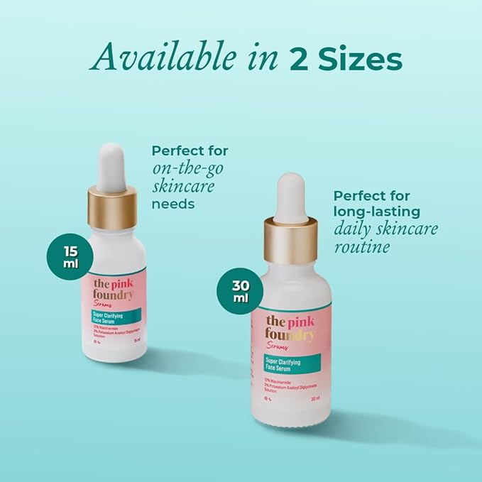 The Pink Foundry 12% Niacinamide Serum | Evens Skin Texture, Controls Excess Oil & Refines Pores - 30 Ml