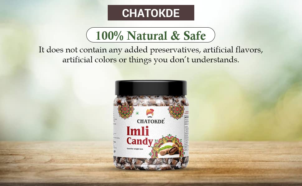 CHATOKDE Imli Candy, Khatti, Methi Imli, Tamarind Twist Candy, Tamarind Candy - 400Gm