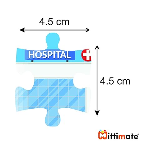 Mittimate Hospital Jigsaw Puzzle Game for Kids Age 4 to 6 Old I 36 Pieces Puzzle Toy Birthday Gift