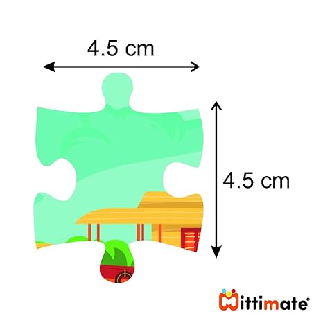 Mittimate Boat House Jigsaw Puzzle Game for Kids Age 4 to 6 Old 36 Pieces Puzzle Toy