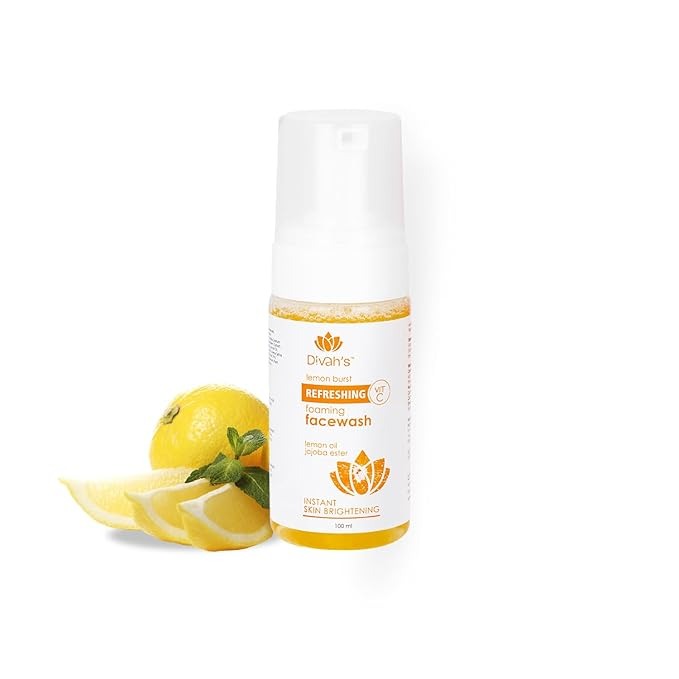 Divah's Organic Lemon Zest Foaming Face Wash - 100 ml