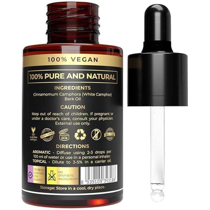 The Organic Forest Organic Camphor Essential Oil - 30 ml