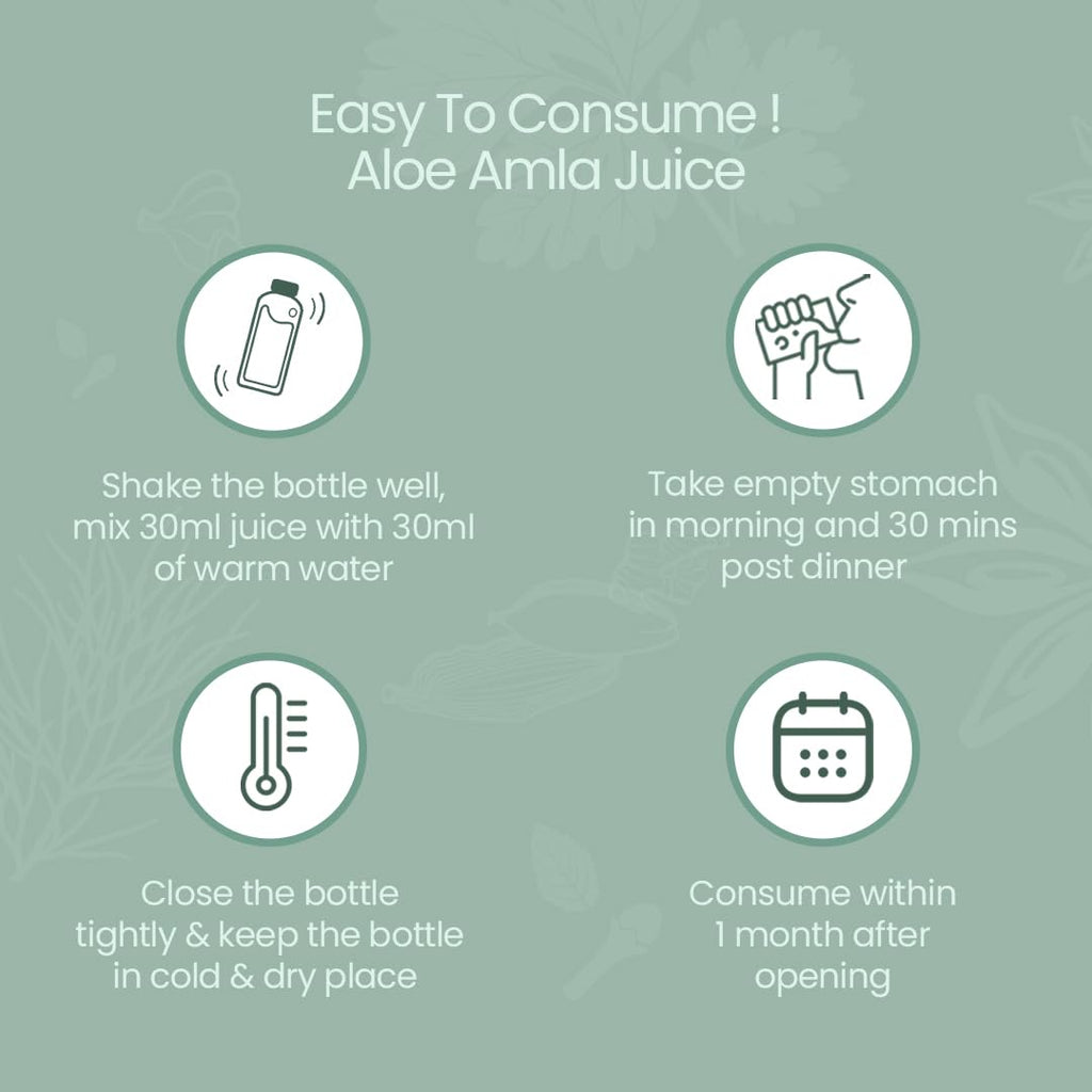 Krishna's Aloe Vera Amla Mix Juice - 1000 ml | A Perfect Mix for Healthy Skin