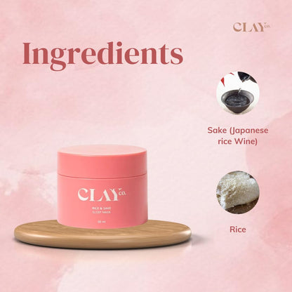 Clayco Rice & Sake Sleep Mask - 50 ml
