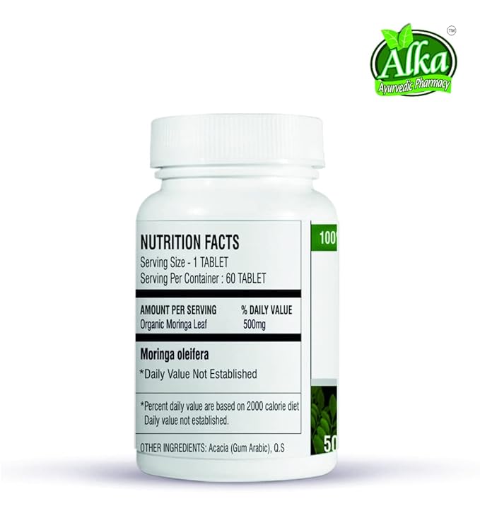 Alka Ayurvedic Moringa Tablets - 60 tabs