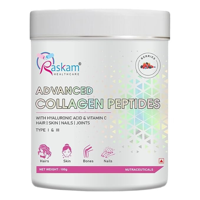 Raskam Advanced Peptide Collagen Powder MixBerry - 100 gms