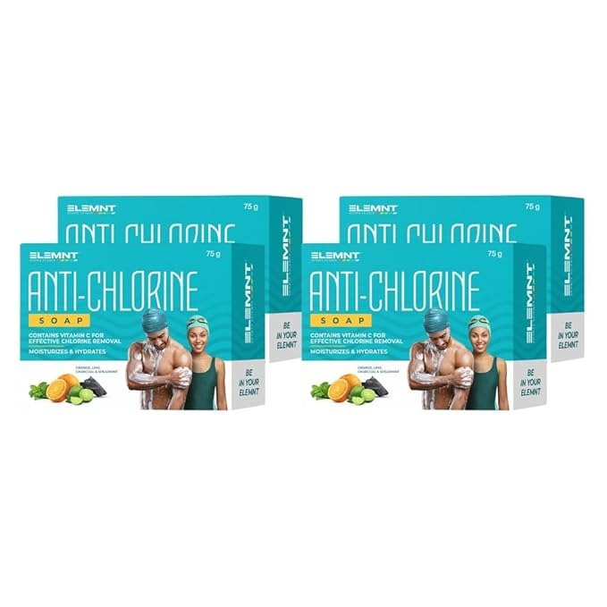 Elemnt Anti Chlorine Soap Orange & Lime - 75 gms (Pack of 4)