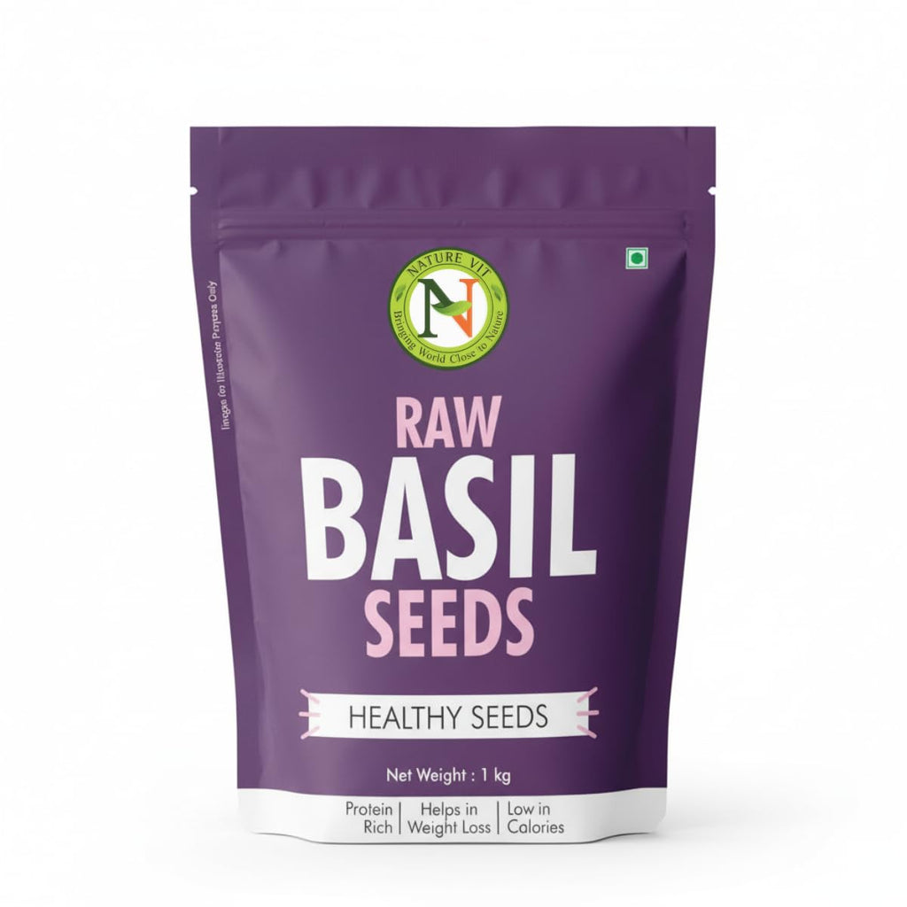 Nature Vit Basil Seeds, 200 G | Tukmaria Beej | Sabja | Falooda | Beat the Heat With Sabza Seeds