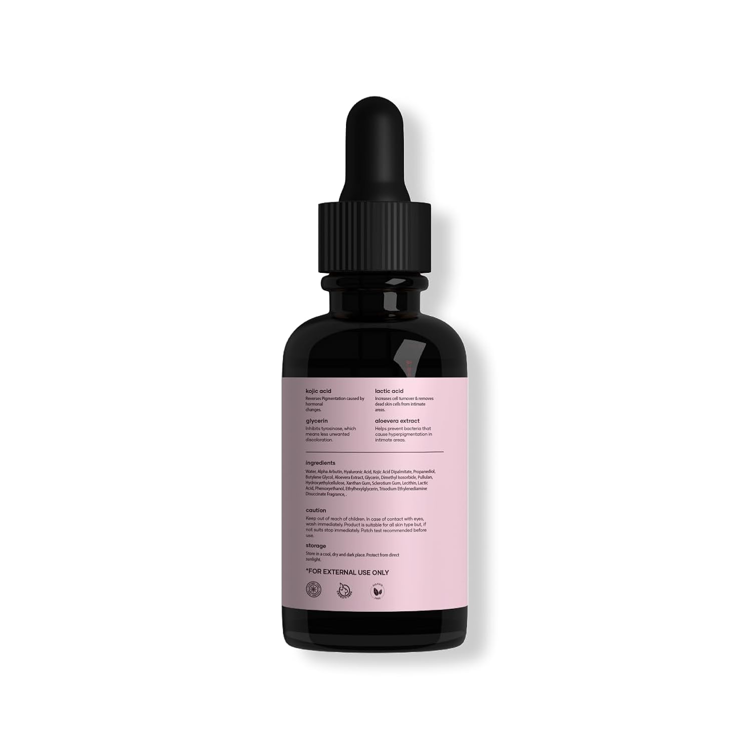 Saturn by GHC Intimate Depigmentation Serum Powered With Kojic Acid, Lactic Acid for Underarms, Thighs, Elbows, Back & Bum, 30ml