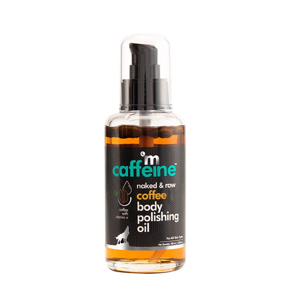mCaffeine Coffee Body Oil for Dry Skin For Women & Men | Moisturizing Body Oil with Relaxing Aroma for a Soft, Smooth & Glowing Skin (100ml)