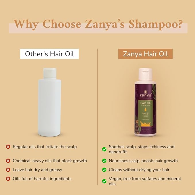 Zanya Non-sticky Hair Oil - 120 Ml
