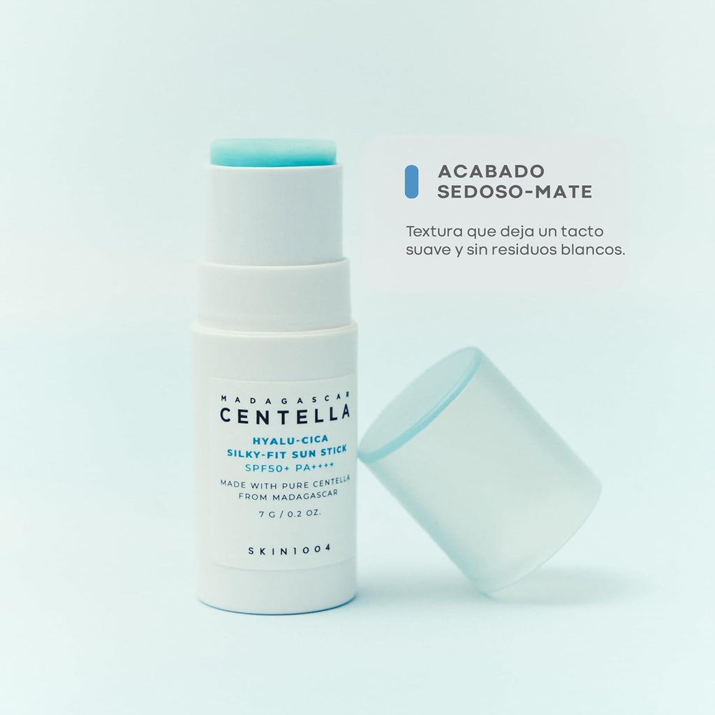 SKIN1004 Madagascar Centella Hyalu-Cica Silky-Fit SPF 50+ PA++++ Sun Stick For Sensitive, Normal, Dry Skin, 7g