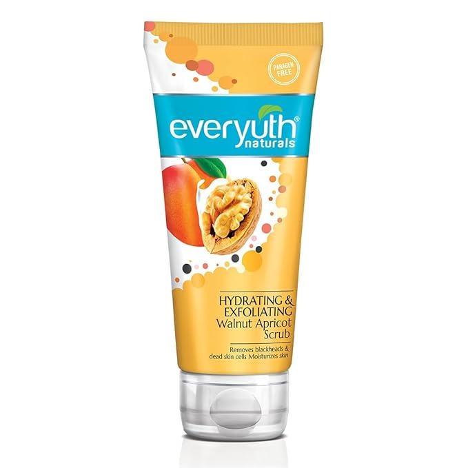Everyuth Naturals Hydrating & Exfoliating Walnut Apricot Scrub - 100 gms